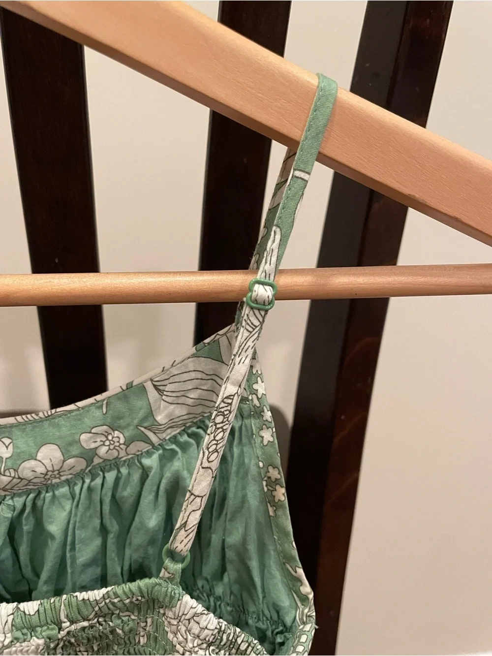 Gymboree Pink Floral and Gap Green Floral Dresses